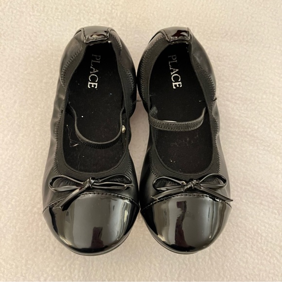 🛍️ LAST CHANCE Children’s Place Black Ballet Flats - Picture 1 of 7